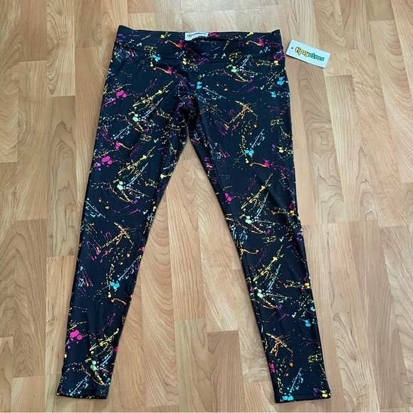 NWT Tipsy Elves “Paint Splatter” leggings Size L - Picture 1 of 5